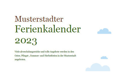 Ferienkalender 2023